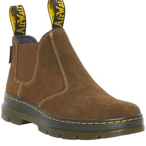 Dr Martens Hardie II Dark Brown Waxy Suede Boots